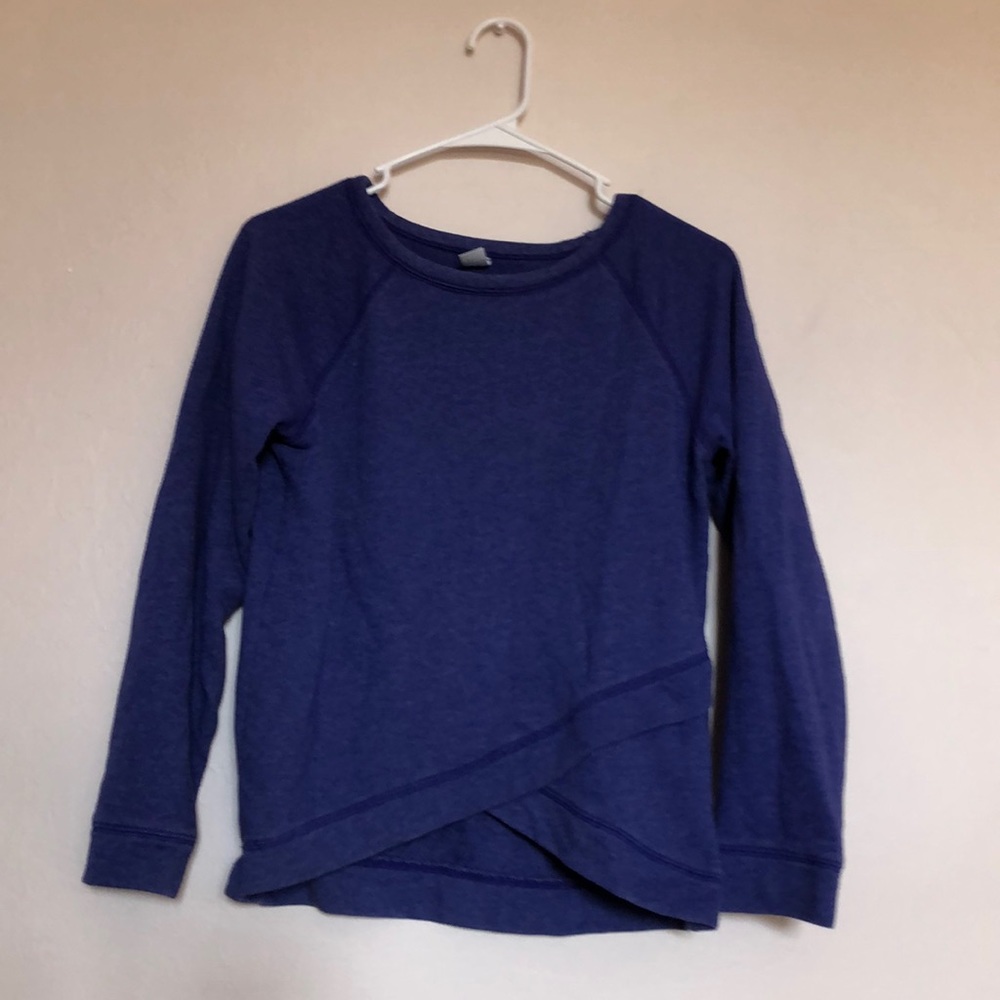 Blue crisscross sweater